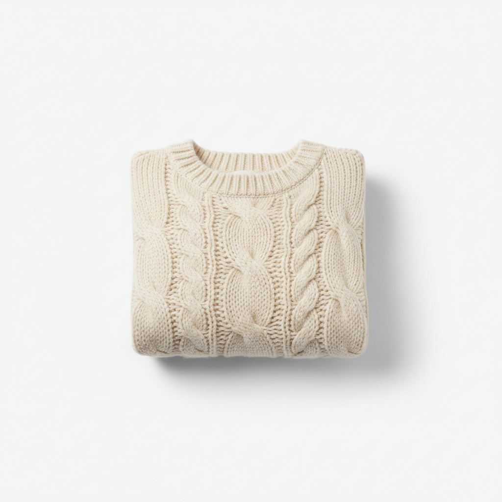 Cream Chunky Knit Sweater