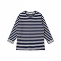Blue & White Striped Long Sleeve Shirt