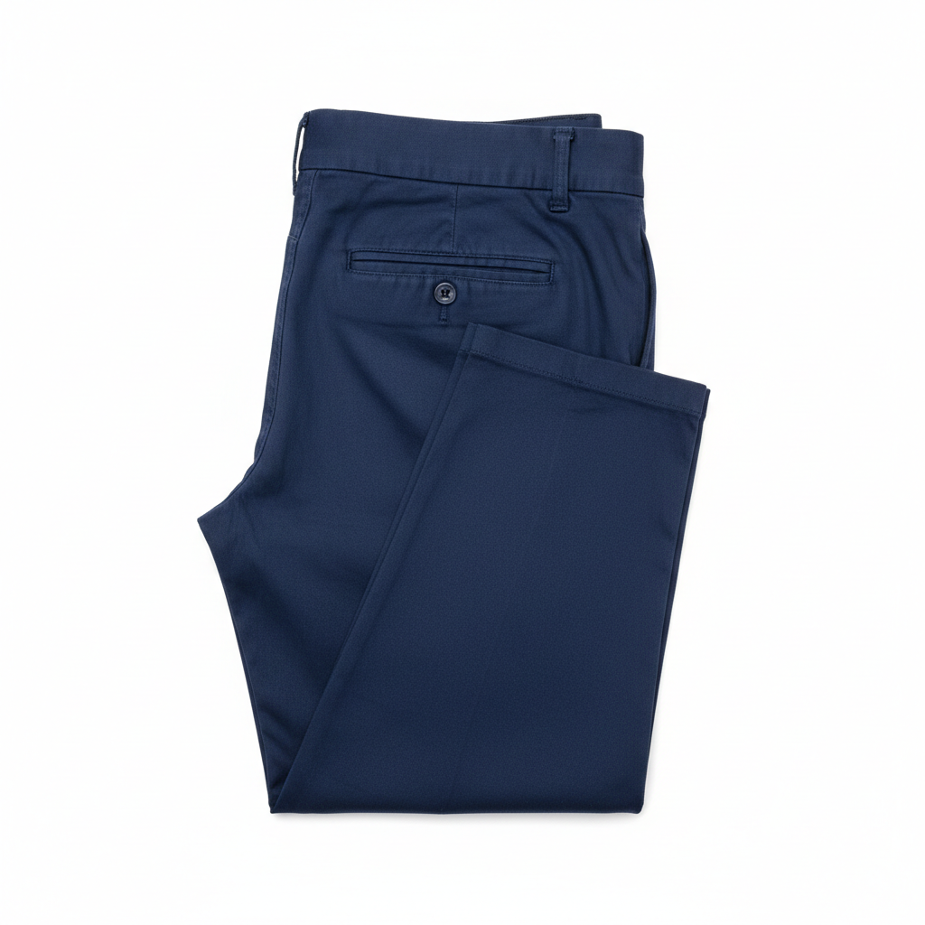 Navy Blue Slim Fit Chinos