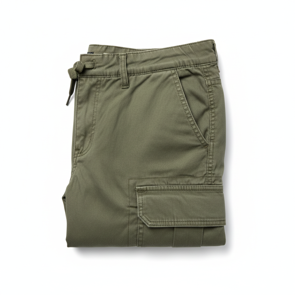 Olive Green Cargo Shorts